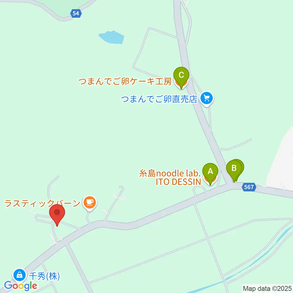 大城ピアノ周辺のファミレス・ファーストフード一覧地図