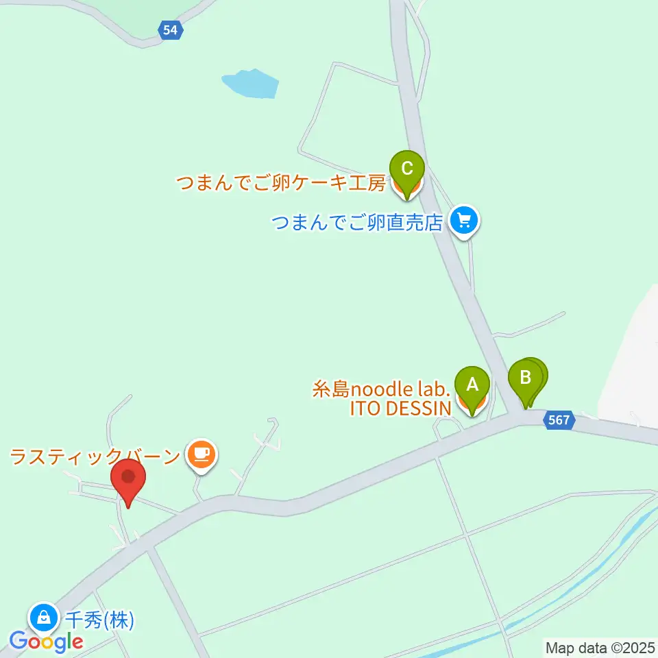 大城ピアノ周辺のファミレス・ファーストフード一覧地図