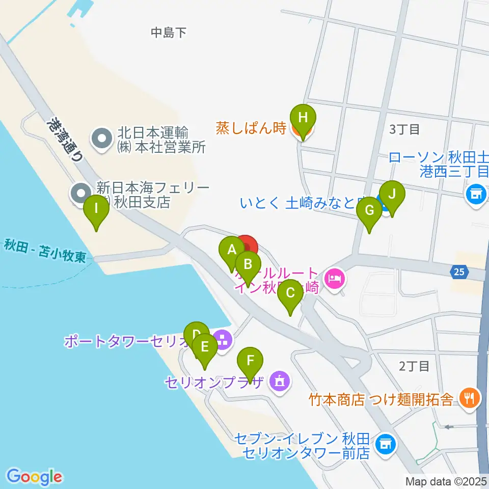 メルズピアノサービス周辺のファミレス・ファーストフード一覧地図
