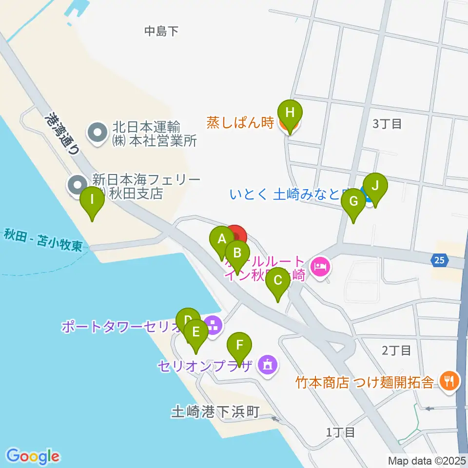 メルズピアノサービス周辺のファミレス・ファーストフード一覧地図