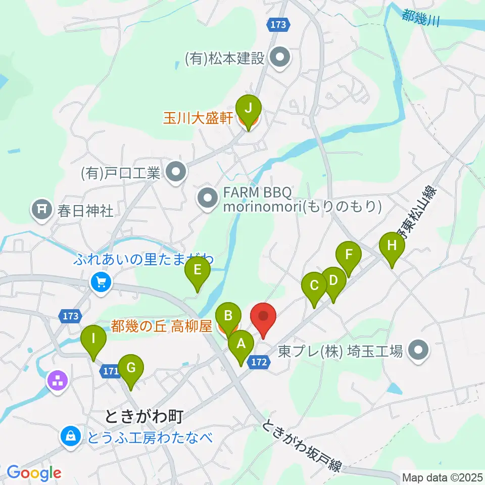 サウンド風雅 埼玉店周辺のファミレス・ファーストフード一覧地図