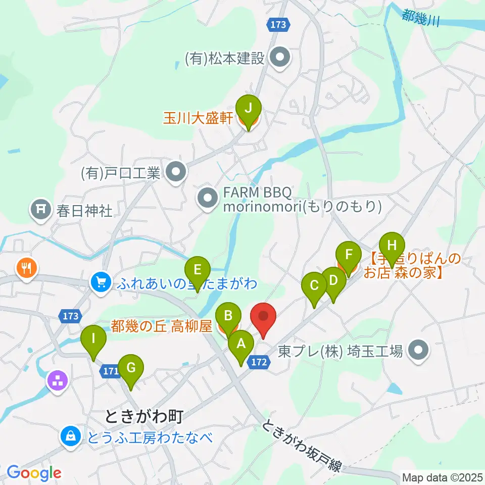サウンド風雅 埼玉店周辺のファミレス・ファーストフード一覧地図