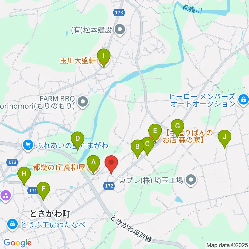 サウンド風雅 埼玉店周辺のファミレス・ファーストフード一覧地図