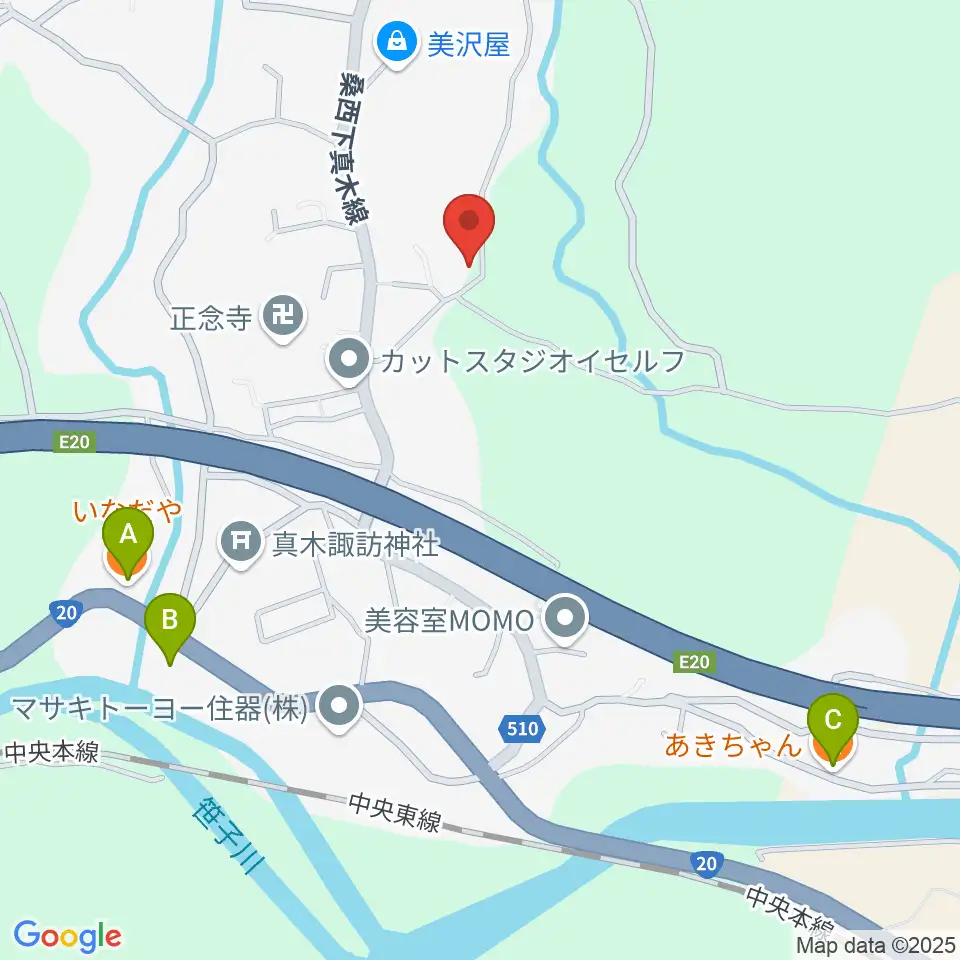 シミズピアノサービス周辺のファミレス・ファーストフード一覧地図