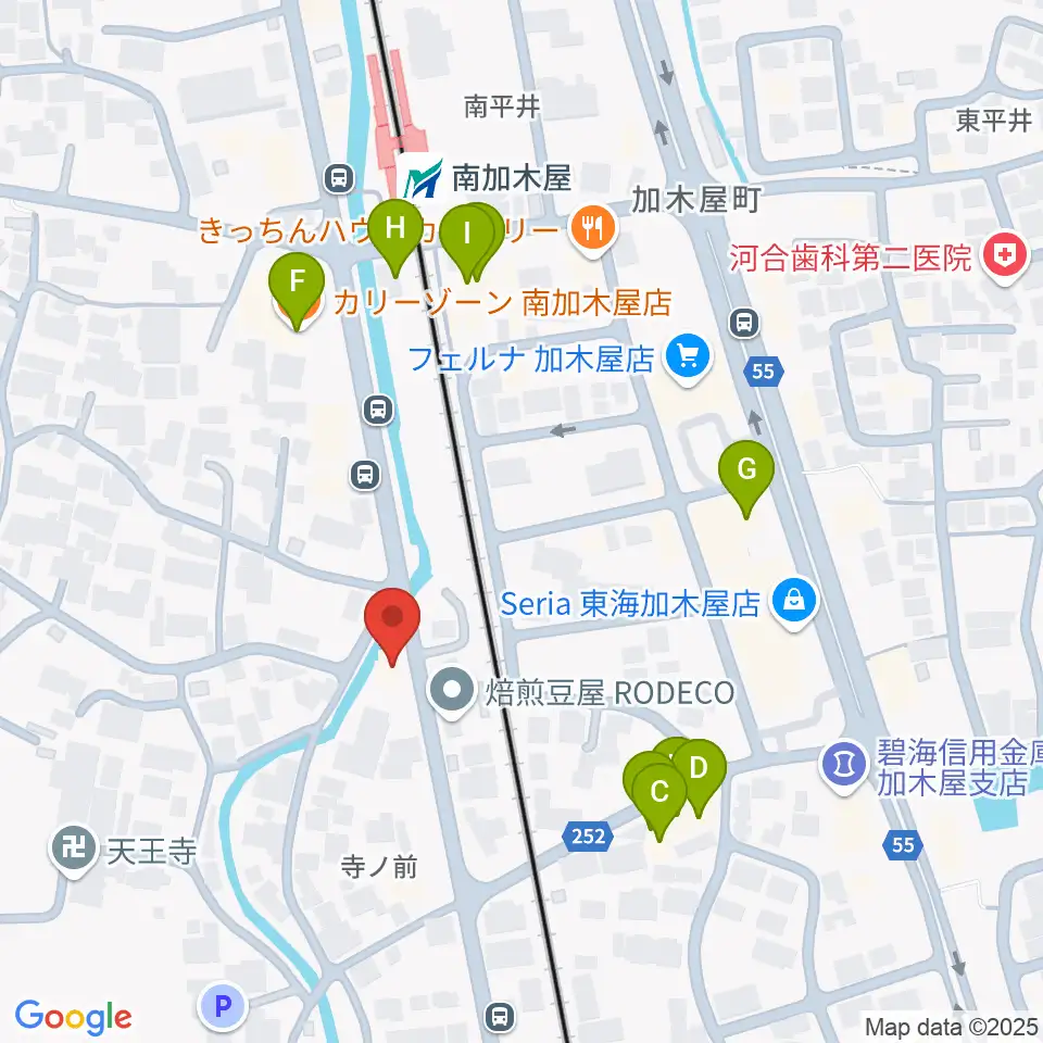 (株)マツイシ楽器店ミュージックスポットマツイシ周辺のファミレス・ファーストフード一覧地図