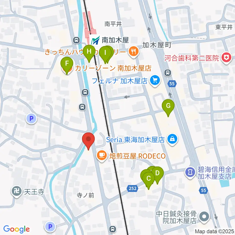 (株)マツイシ楽器店ミュージックスポットマツイシ周辺のファミレス・ファーストフード一覧地図