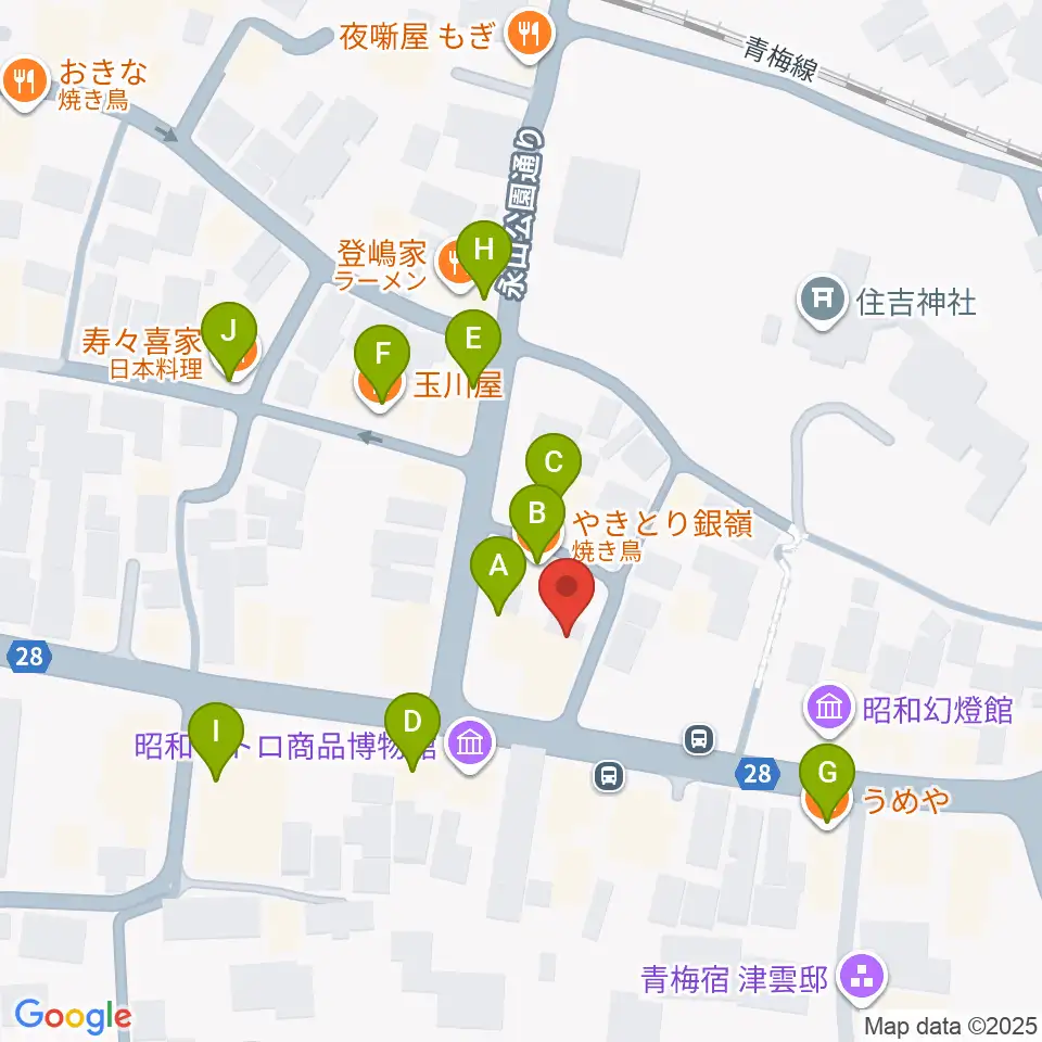 ハリーズエンジニアリング周辺のファミレス・ファーストフード一覧地図