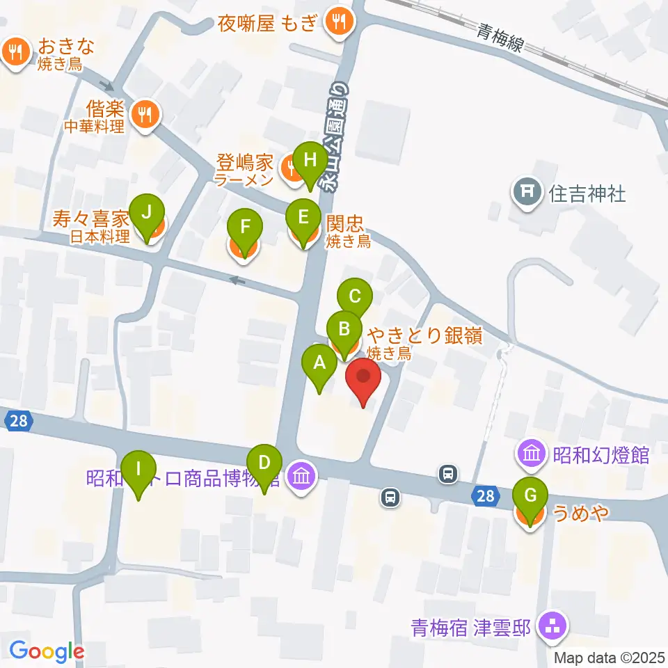 ハリーズエンジニアリング周辺のファミレス・ファーストフード一覧地図