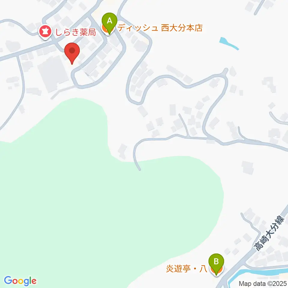 西日本弦楽器周辺のファミレス・ファーストフード一覧地図