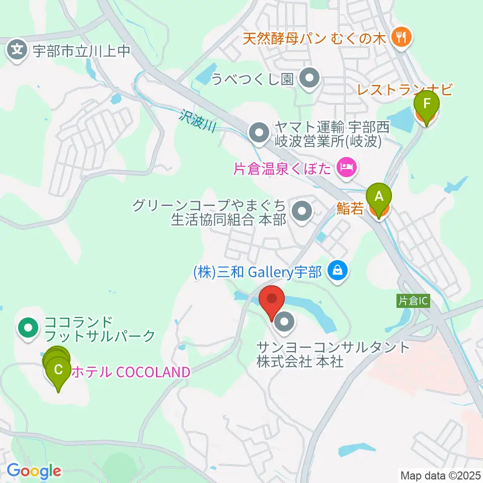 プロビジョンギター周辺のファミレス・ファーストフード一覧地図