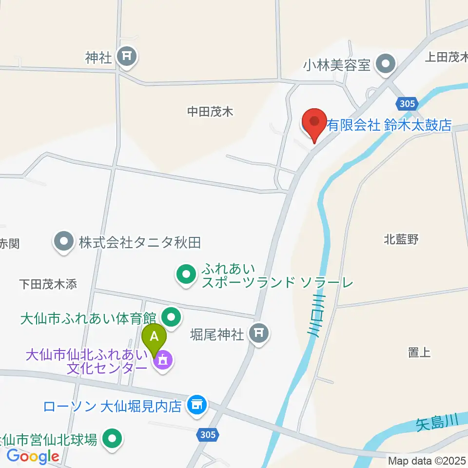 有限会社 鈴木太鼓店周辺のファミレス・ファーストフード一覧地図