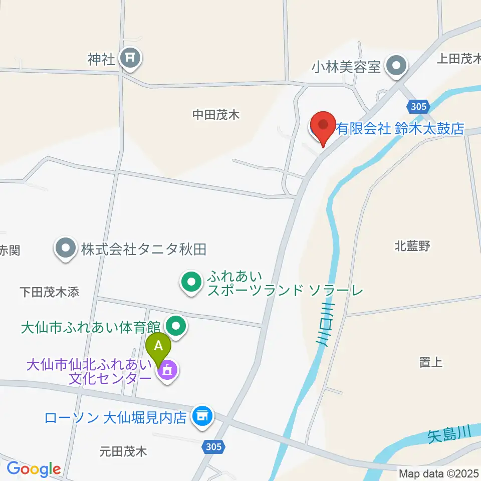 有限会社 鈴木太鼓店周辺のファミレス・ファーストフード一覧地図