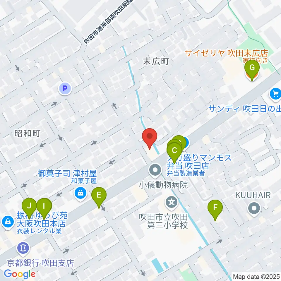 スクープクリエイションワークス周辺のファミレス・ファーストフード一覧地図