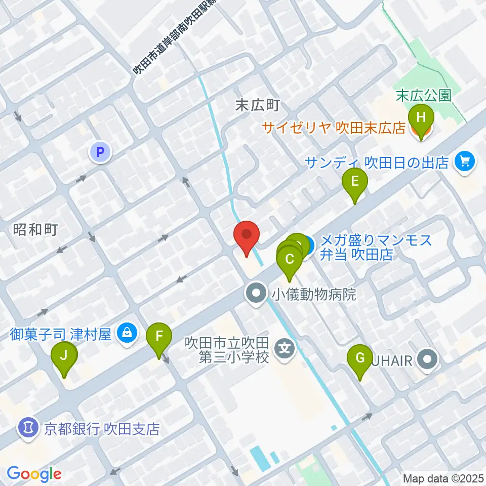 スクープクリエイションワークス周辺のファミレス・ファーストフード一覧地図