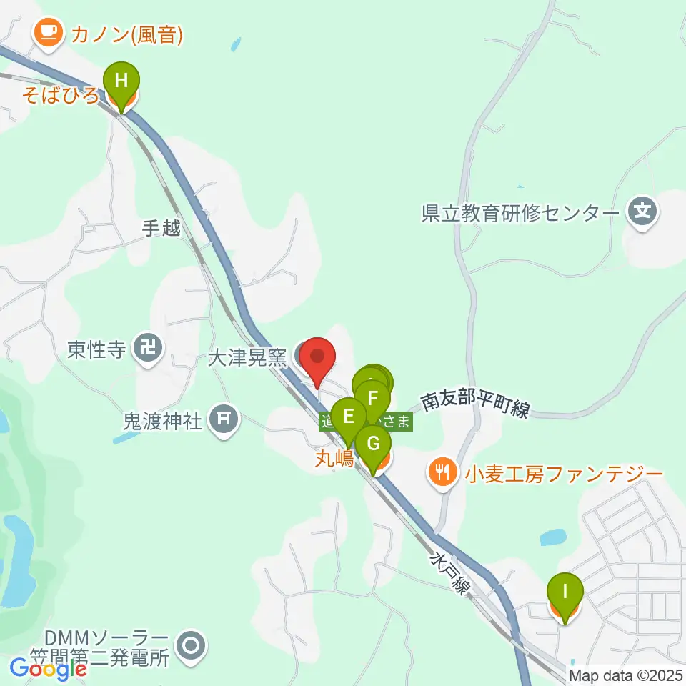 UTSU工房ペニーレーン周辺のファミレス・ファーストフード一覧地図