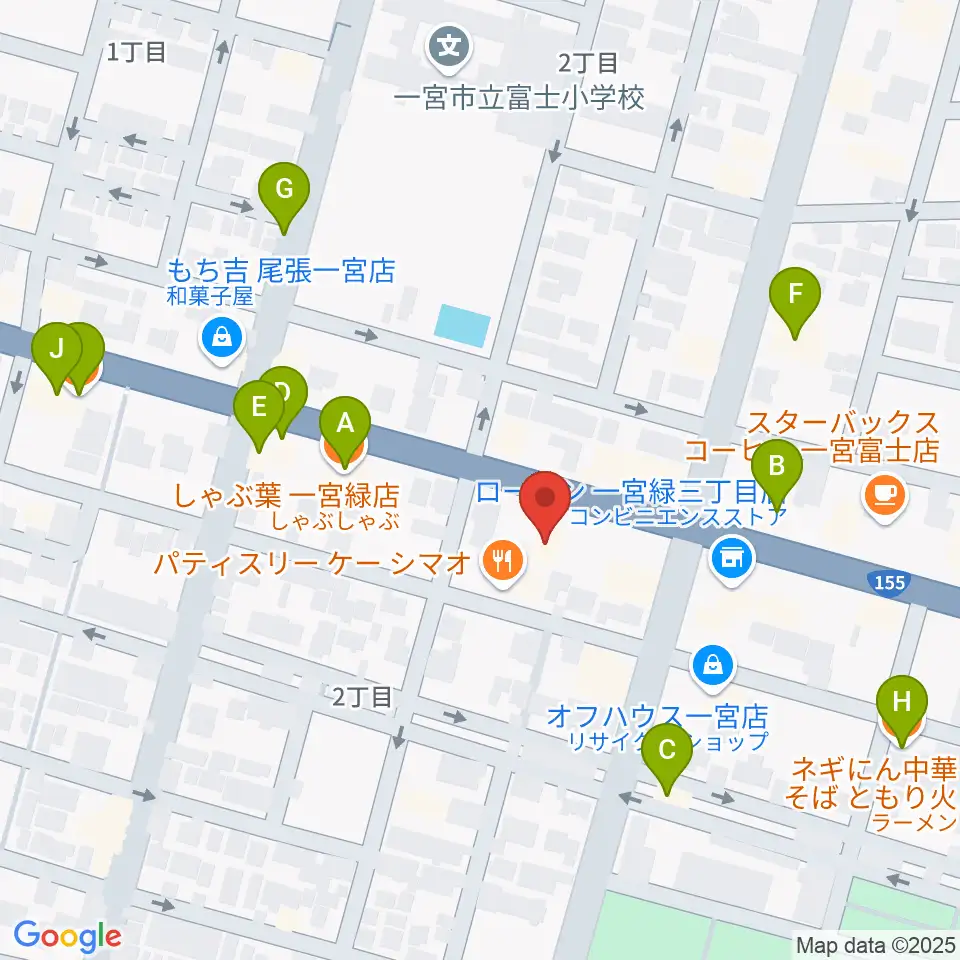 大森楽器周辺のファミレス・ファーストフード一覧地図