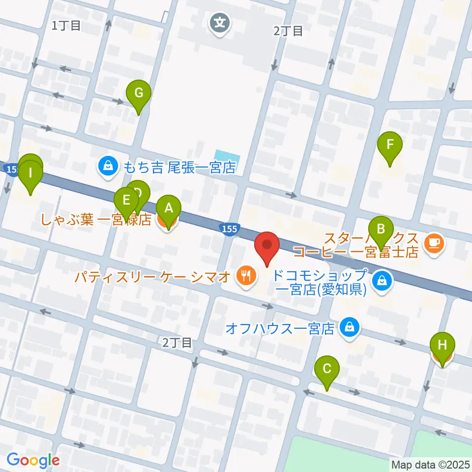 大森楽器周辺のファミレス・ファーストフード一覧地図