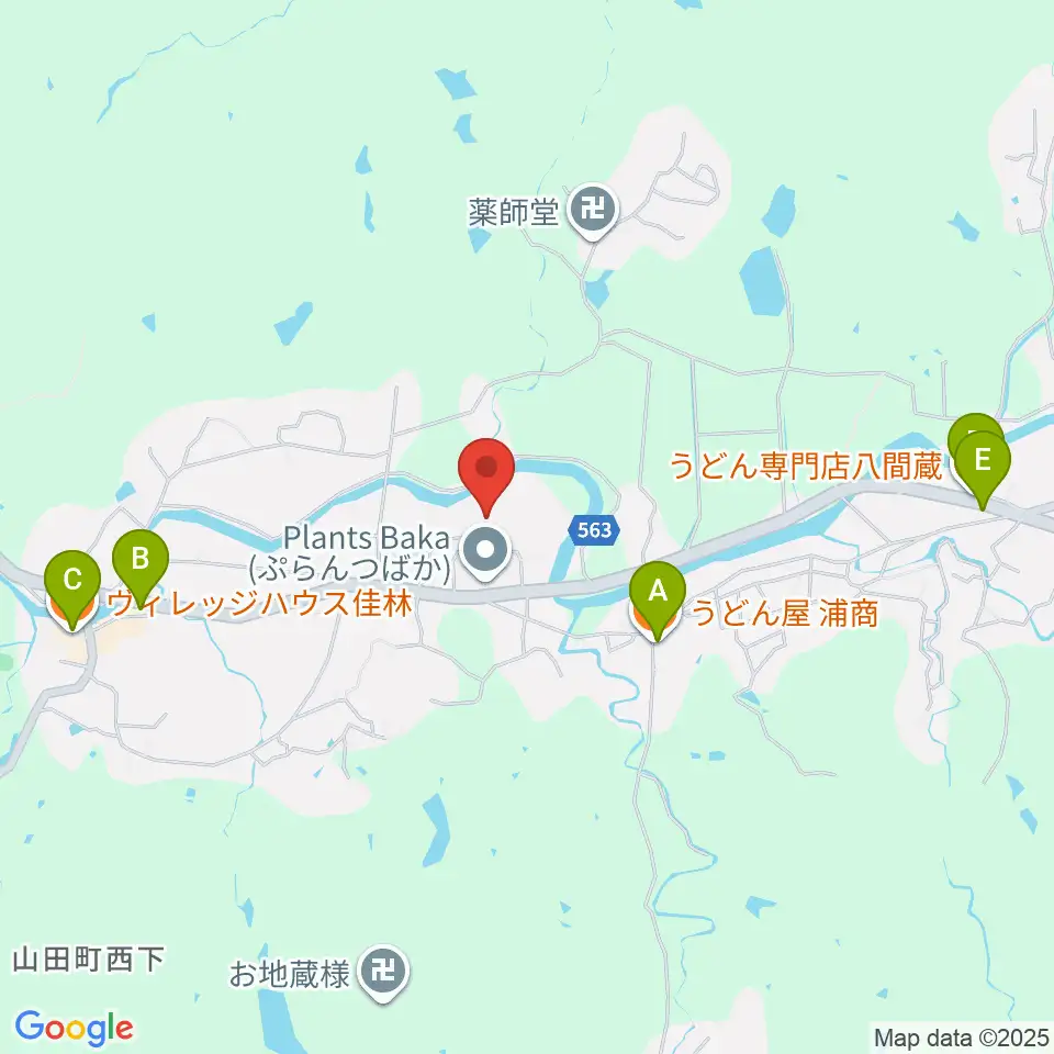 管楽器のメンテナンスショップHATADA周辺のファミレス・ファーストフード一覧地図