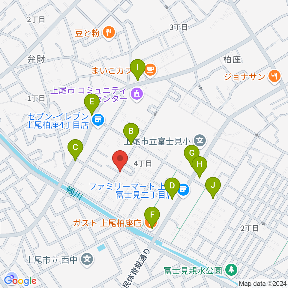 サウンドトラベル周辺のファミレス・ファーストフード一覧地図