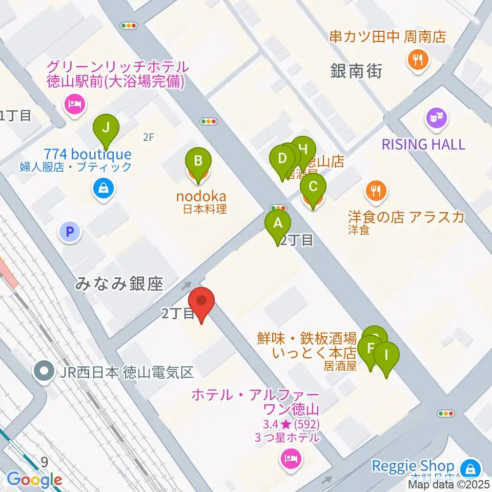 株式会社シンフォニー周辺のファミレス・ファーストフード一覧地図