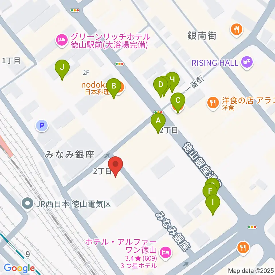 株式会社シンフォニー周辺のファミレス・ファーストフード一覧地図