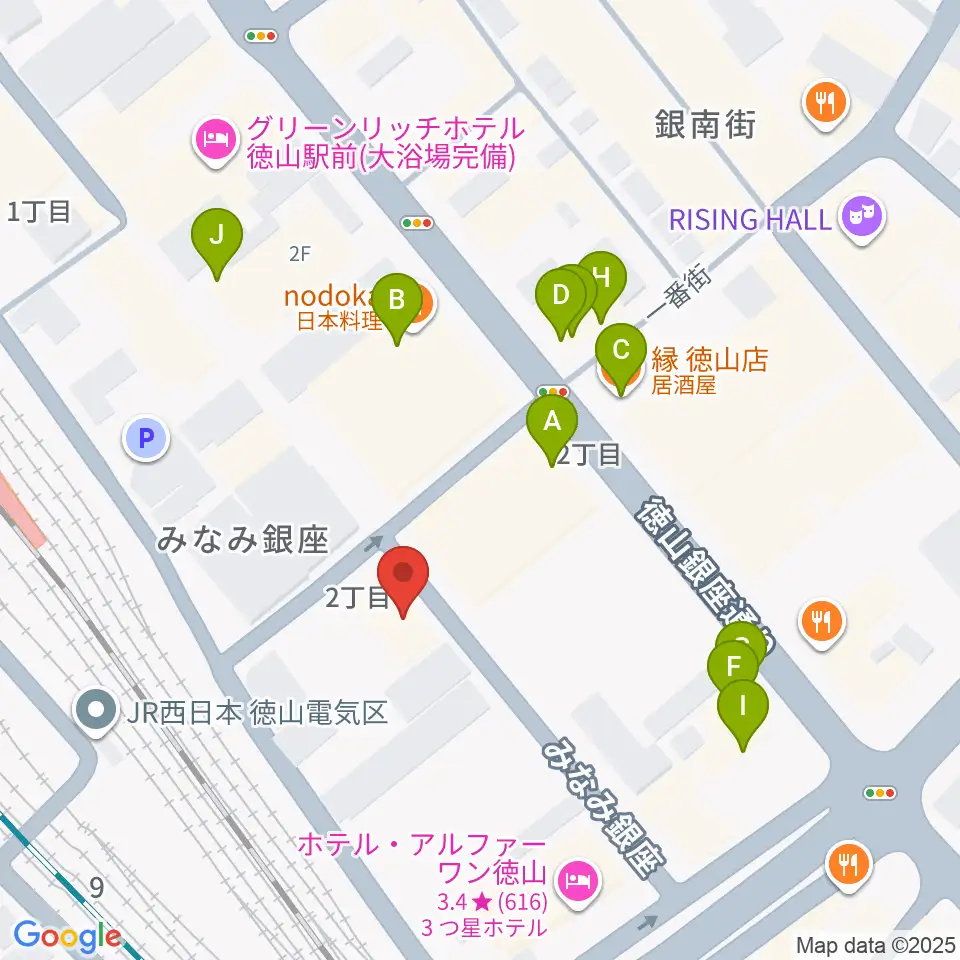 株式会社シンフォニー周辺のファミレス・ファーストフード一覧地図