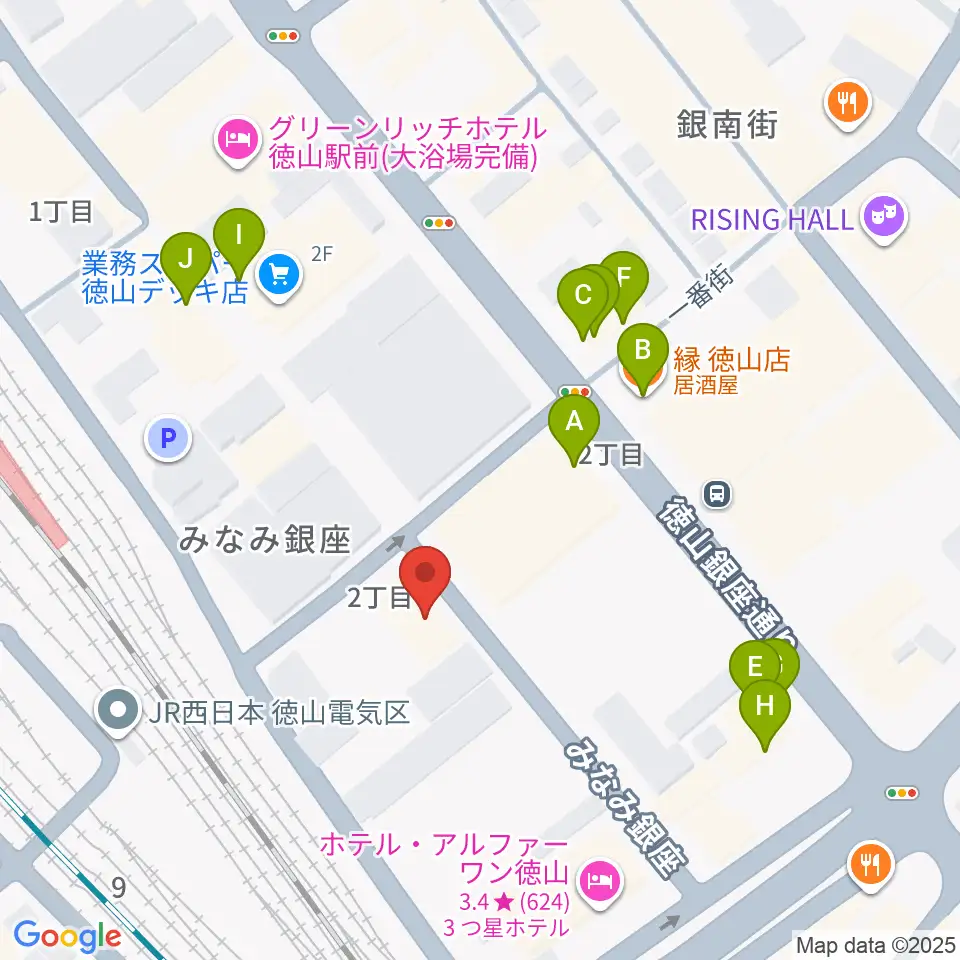 株式会社シンフォニー周辺のファミレス・ファーストフード一覧地図