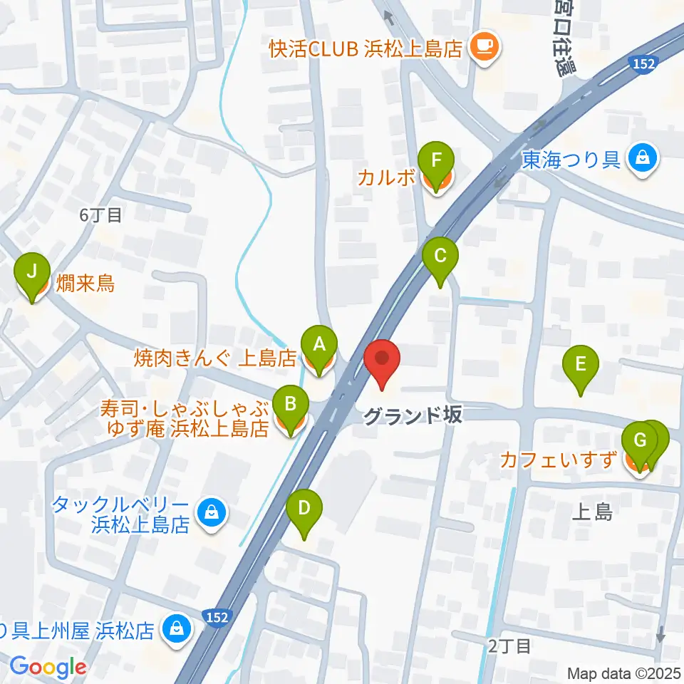 アオイ楽器店周辺のファミレス・ファーストフード一覧地図