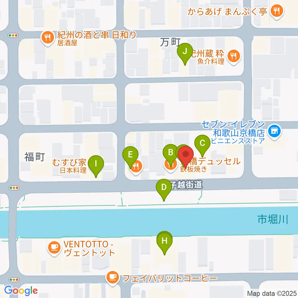 スタジオツインスターズ周辺のファミレス・ファーストフード一覧地図