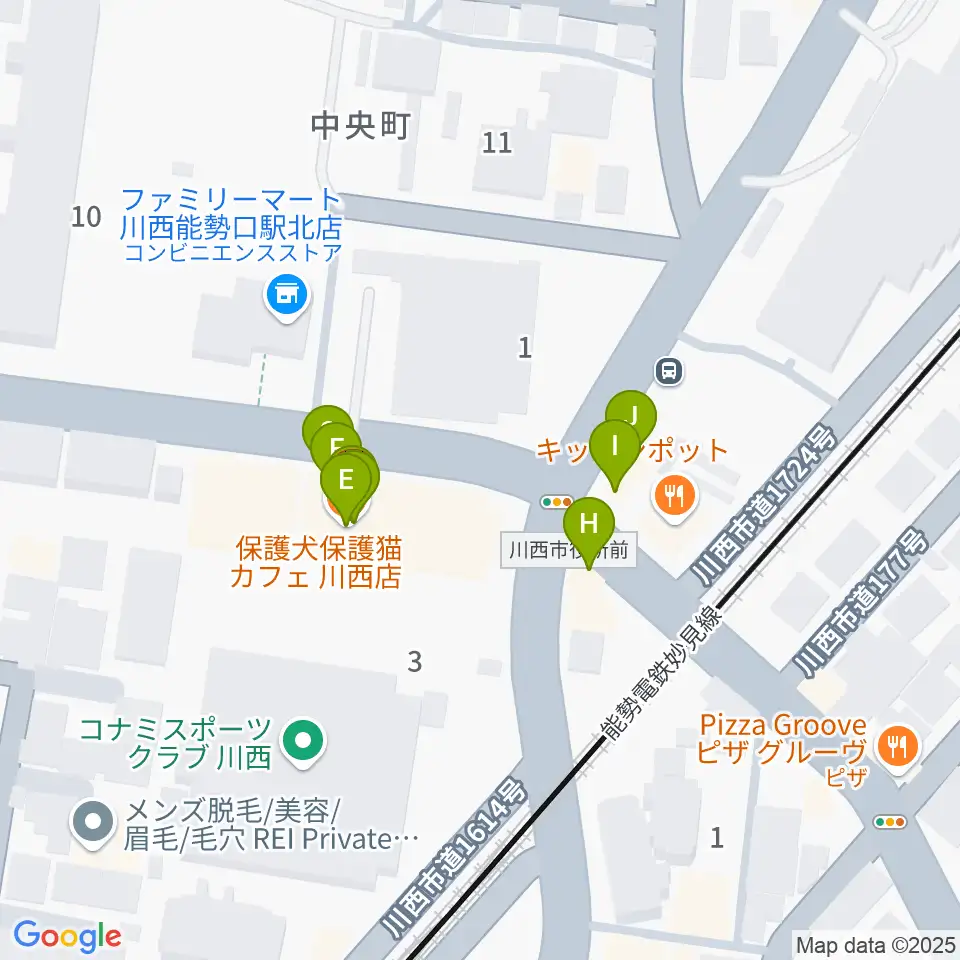 スタジオループ周辺のファミレス・ファーストフード一覧地図