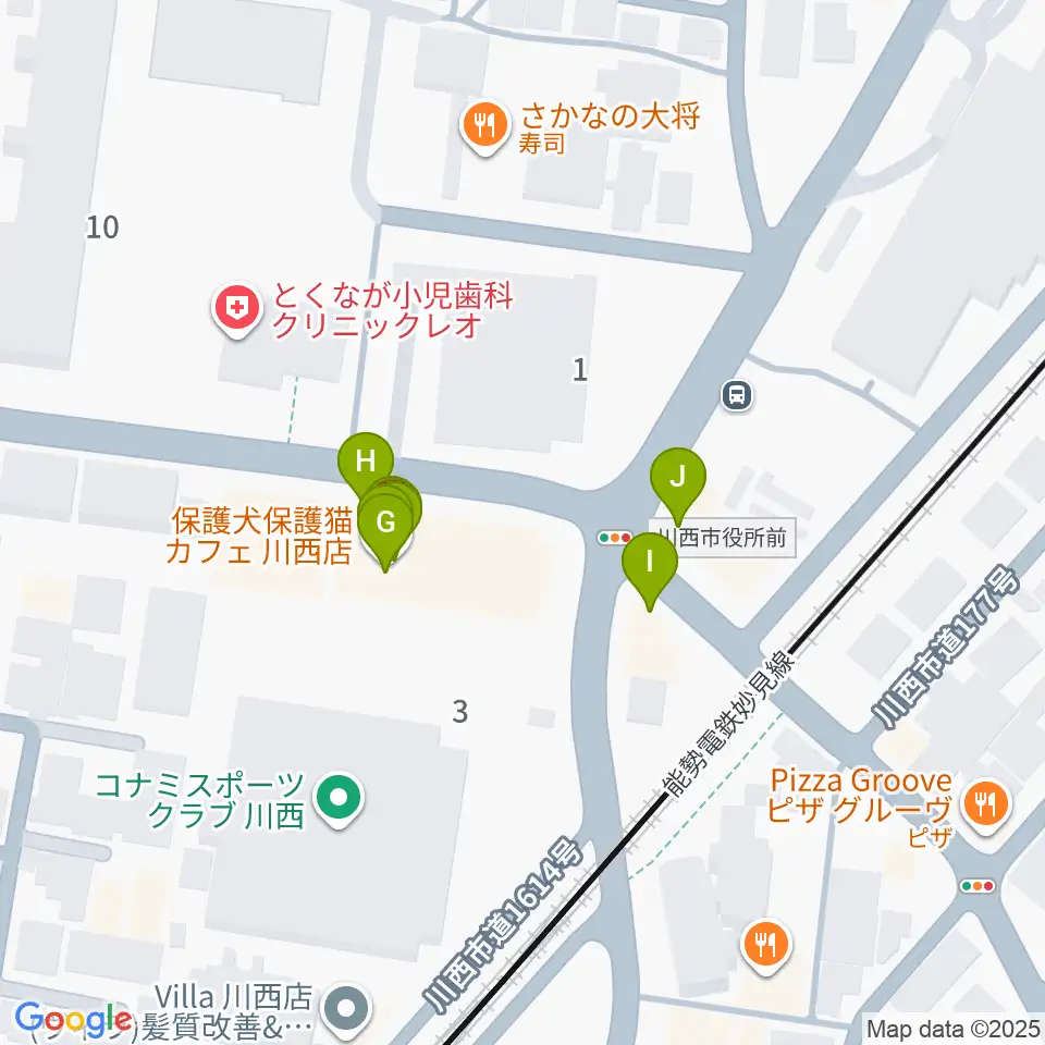 スタジオループ周辺のファミレス・ファーストフード一覧地図