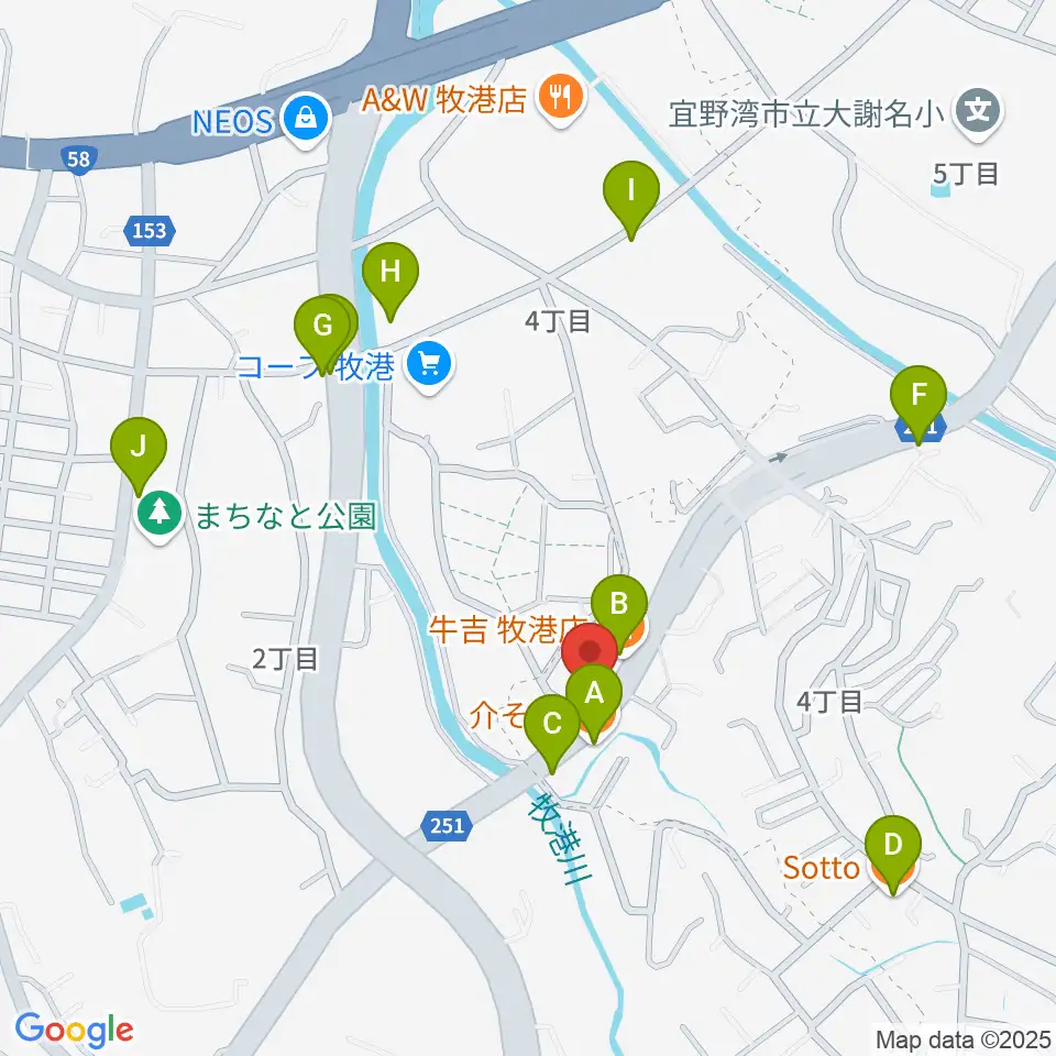 STUDIO FILL☆IN周辺のファミレス・ファーストフード一覧地図