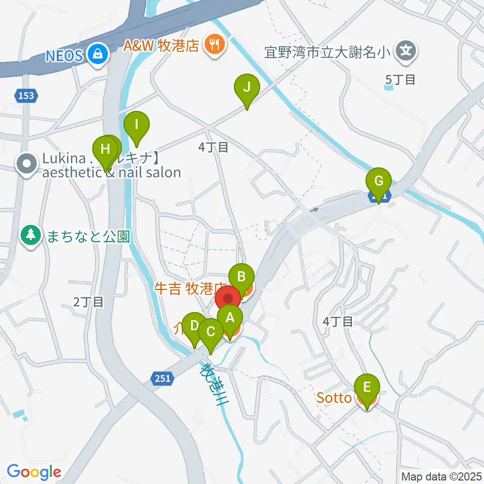 STUDIO FILL☆IN周辺のファミレス・ファーストフード一覧地図