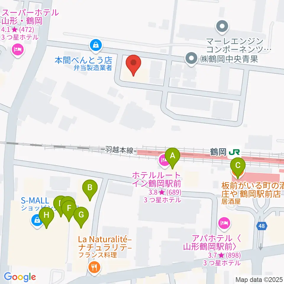 なんだ屋周辺のファミレス・ファーストフード一覧地図