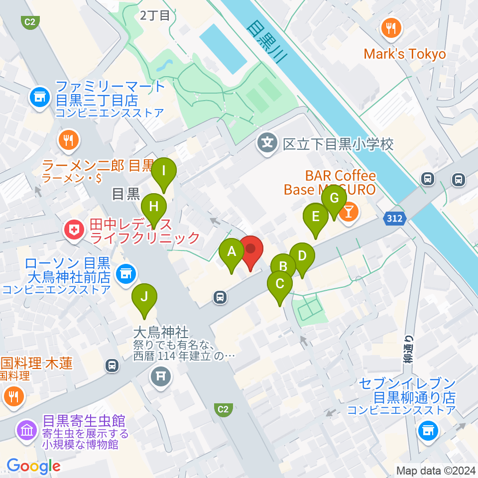 インターセプター周辺のファミレス・ファーストフード一覧地図