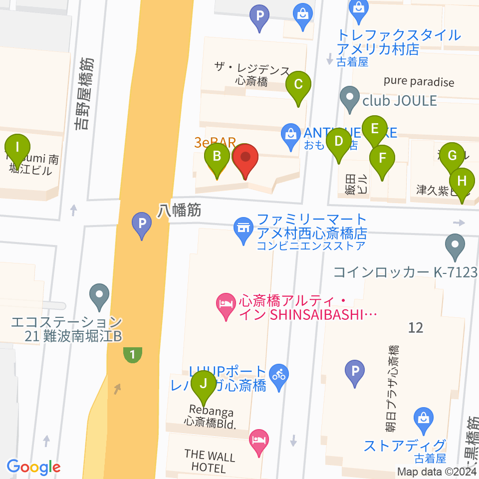 スタジオパズル周辺のファミレス・ファーストフード一覧地図