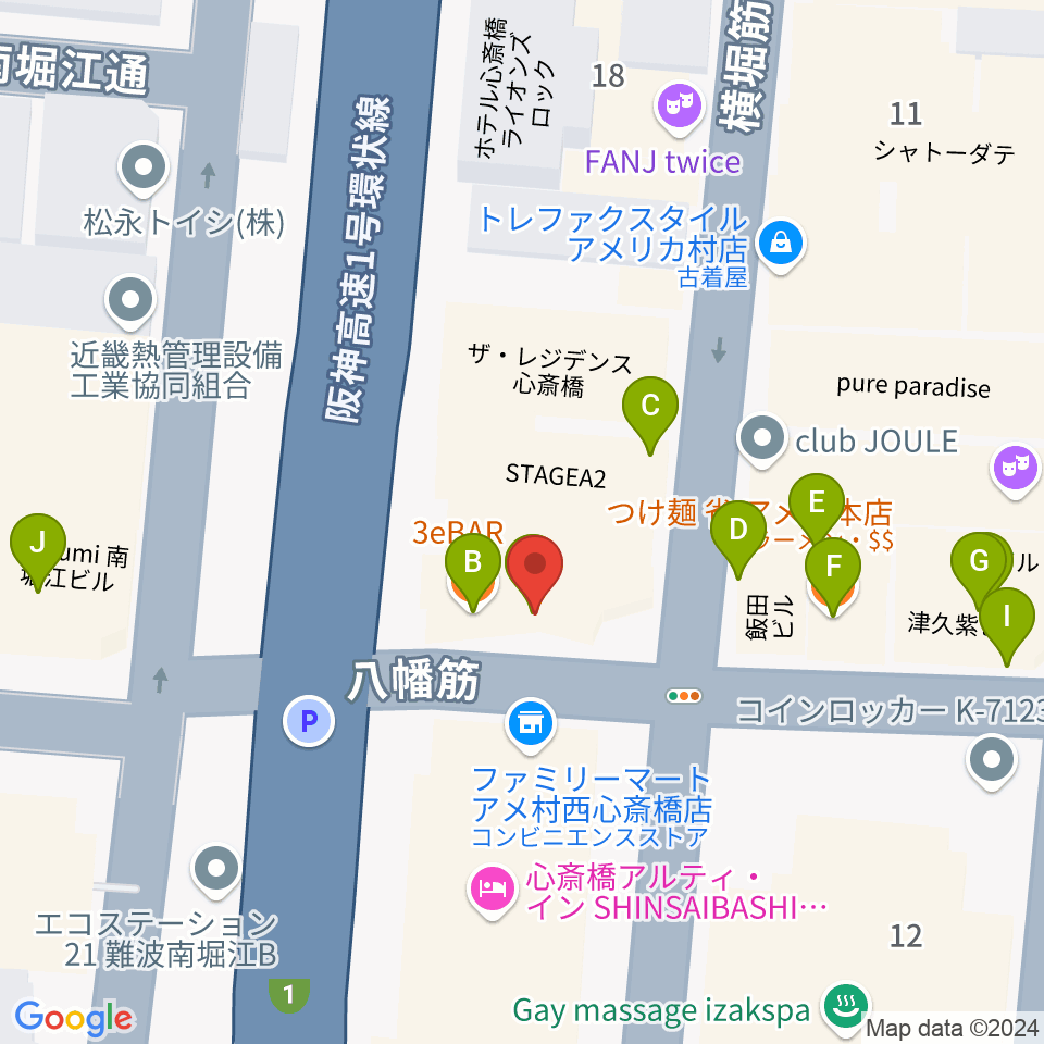 スタジオパズル周辺のファミレス・ファーストフード一覧地図