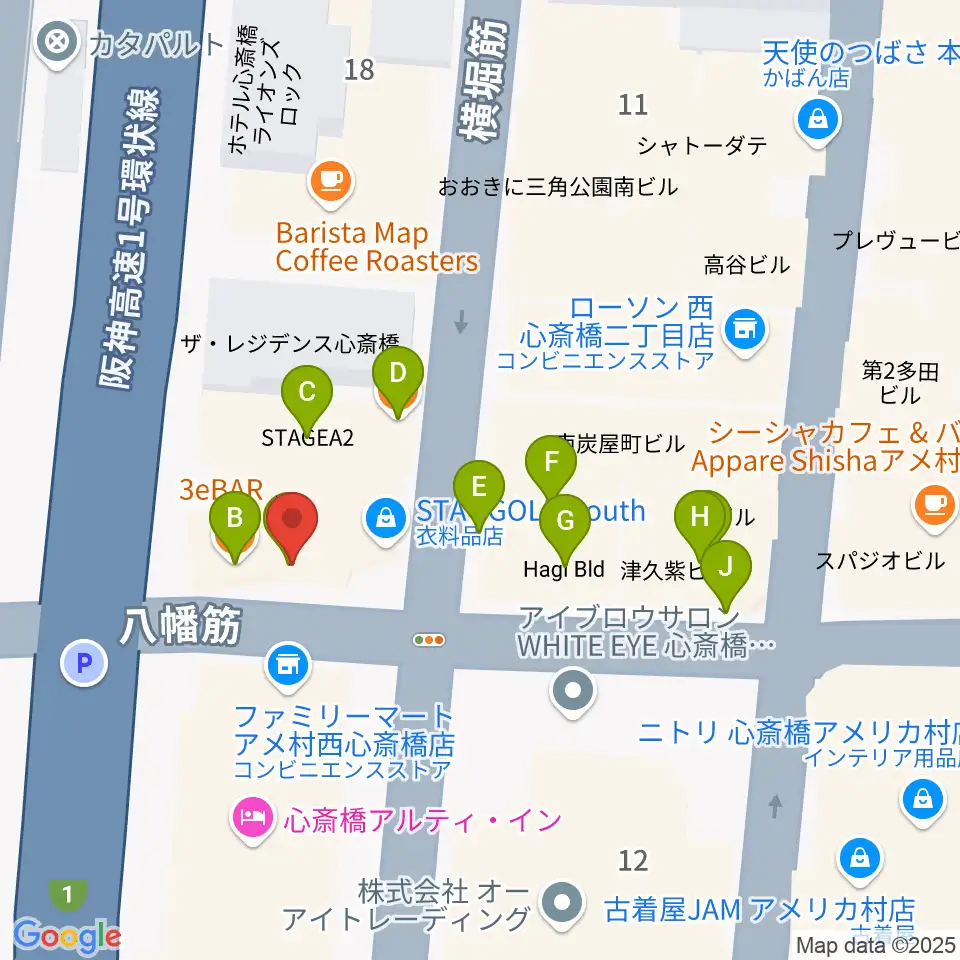 スタジオパズル周辺のファミレス・ファーストフード一覧地図