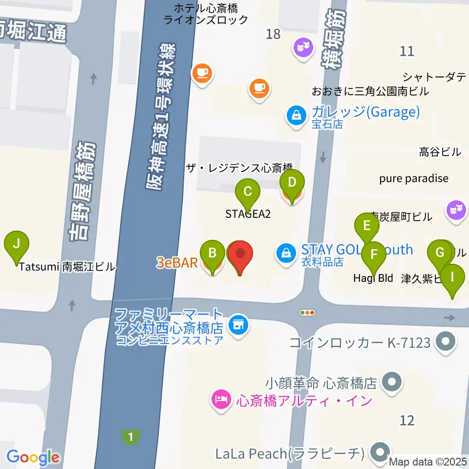 スタジオパズル周辺のファミレス・ファーストフード一覧地図