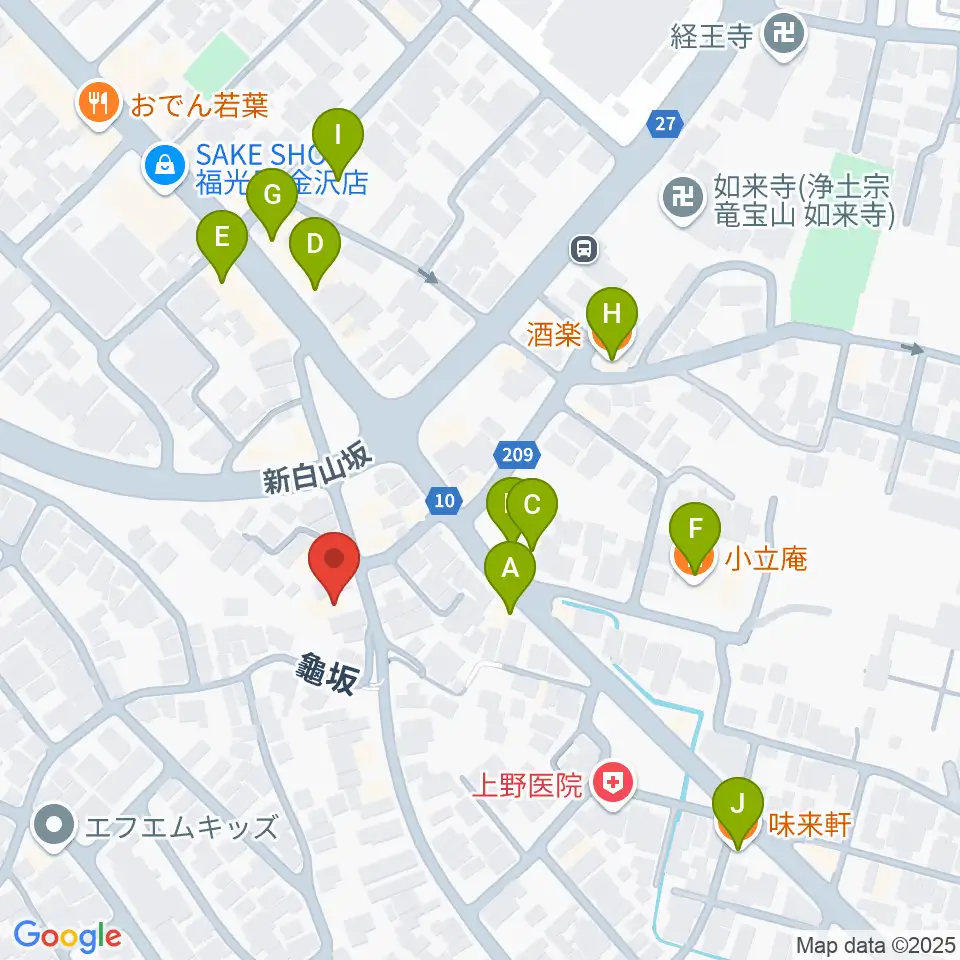アマルナミュージックスタジオ周辺のファミレス・ファーストフード一覧地図