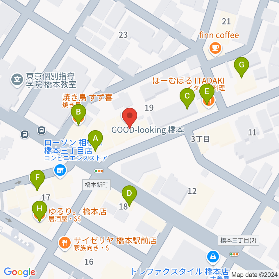 アフタービート周辺のファミレス・ファーストフード一覧地図