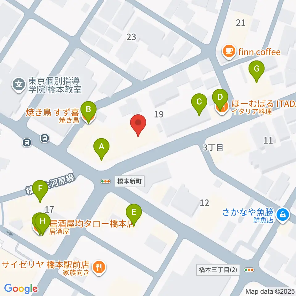 アフタービート周辺のファミレス・ファーストフード一覧地図
