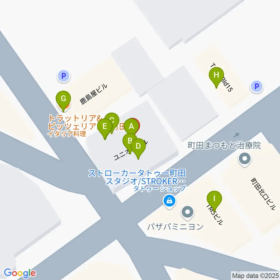 万象房周辺のファミレス・ファーストフード一覧地図
