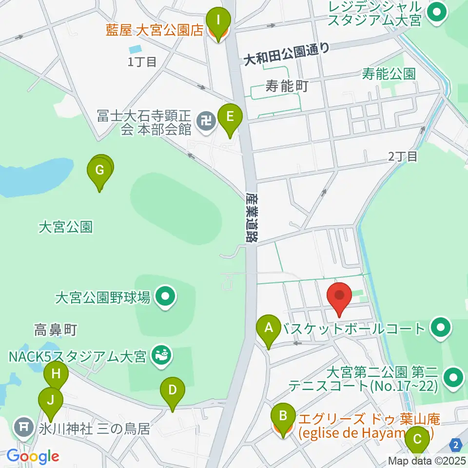 三村音楽教室周辺のファミレス・ファーストフード一覧地図