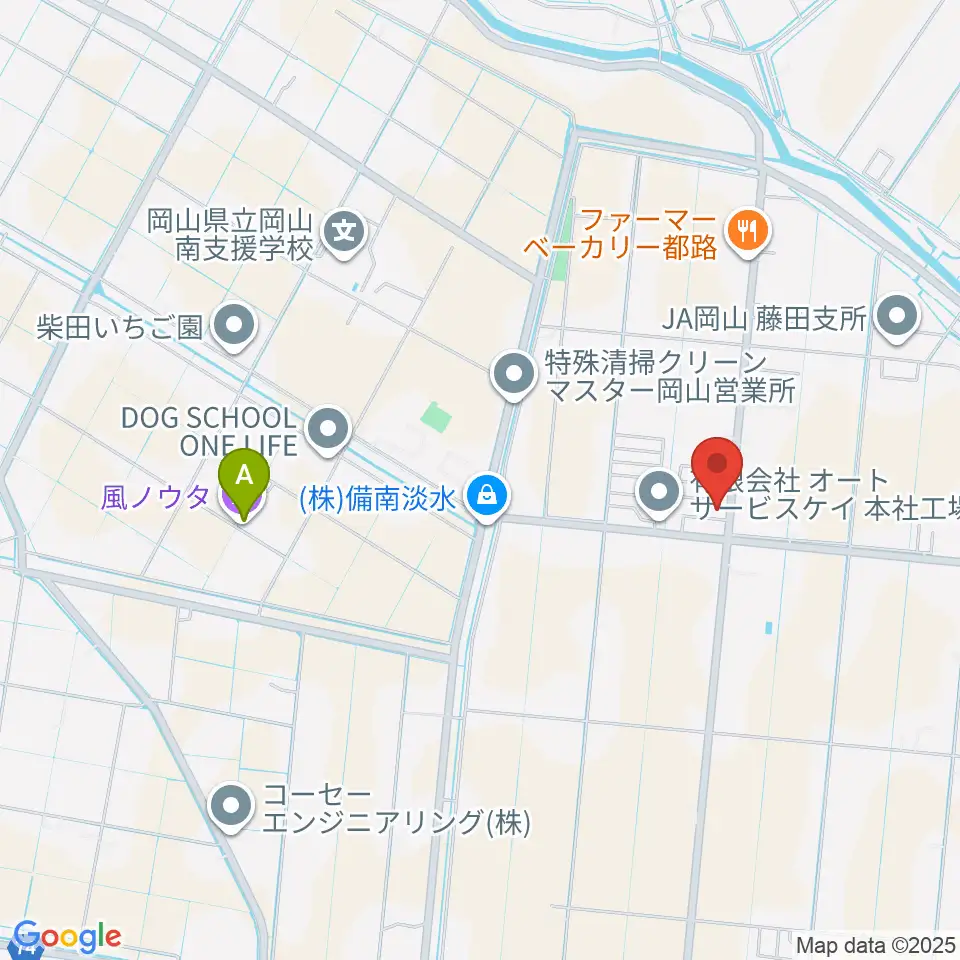 堀川ミュージックスクール周辺のファミレス・ファーストフード一覧地図