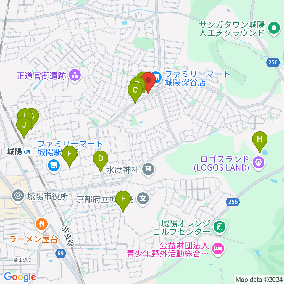 スタジオスキップ周辺のファミレス・ファーストフード一覧地図