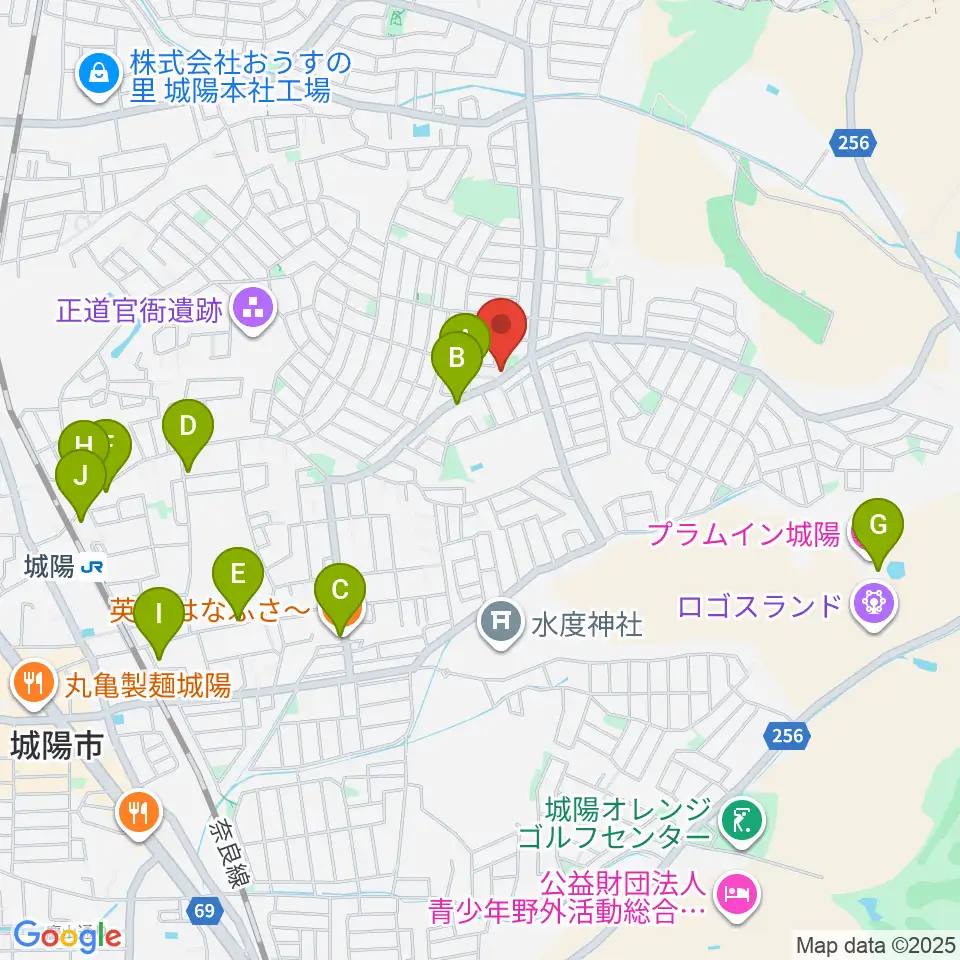 スタジオスキップ周辺のファミレス・ファーストフード一覧地図