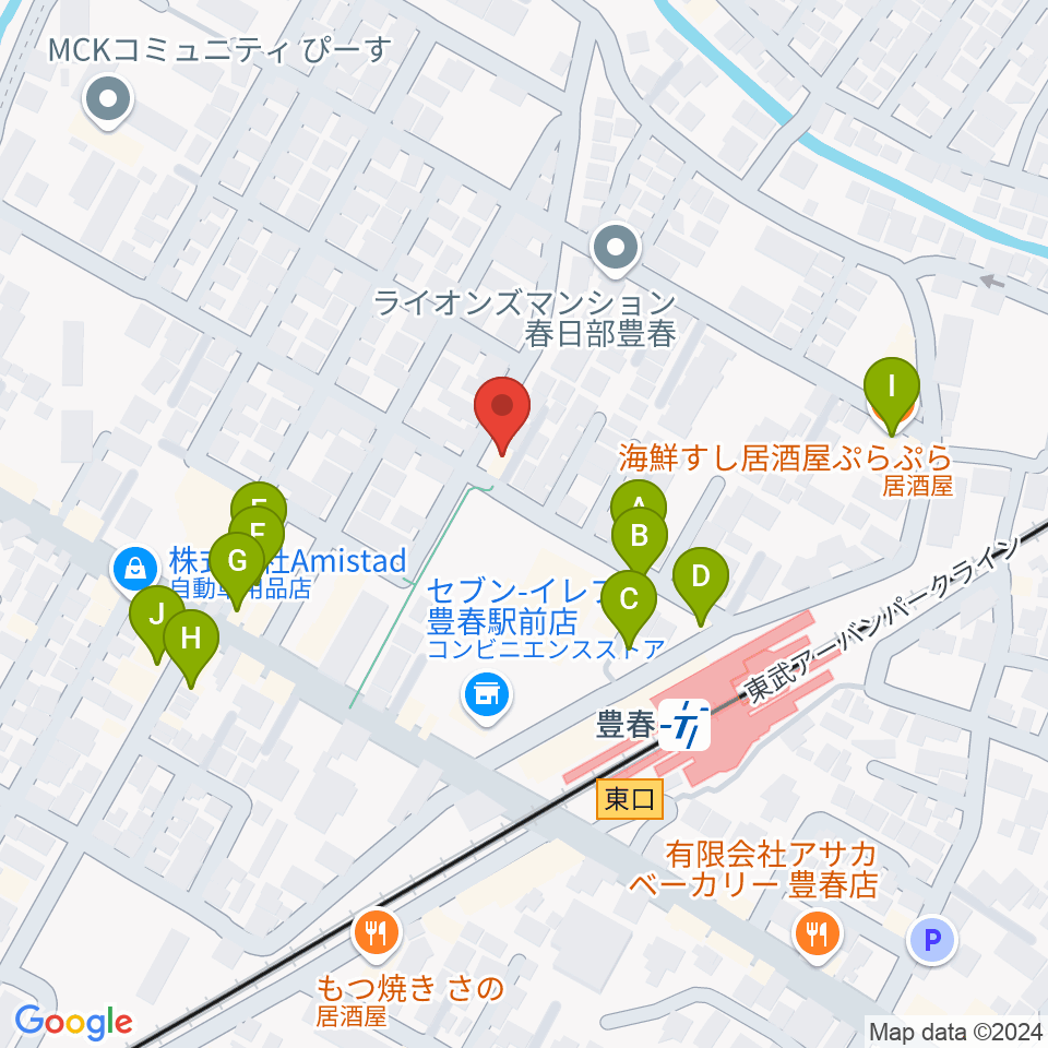 学び屋あんぷらぐど周辺のファミレス・ファーストフード一覧地図