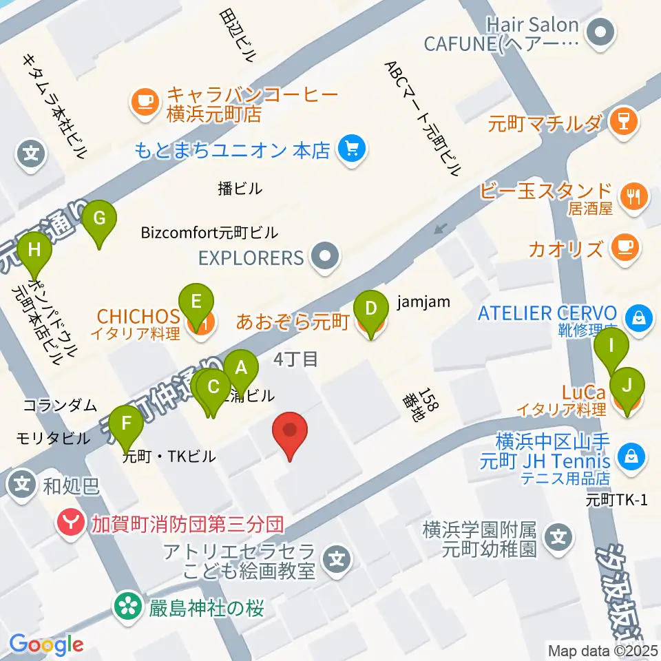 Sanae Fun Music周辺のファミレス・ファーストフード一覧地図