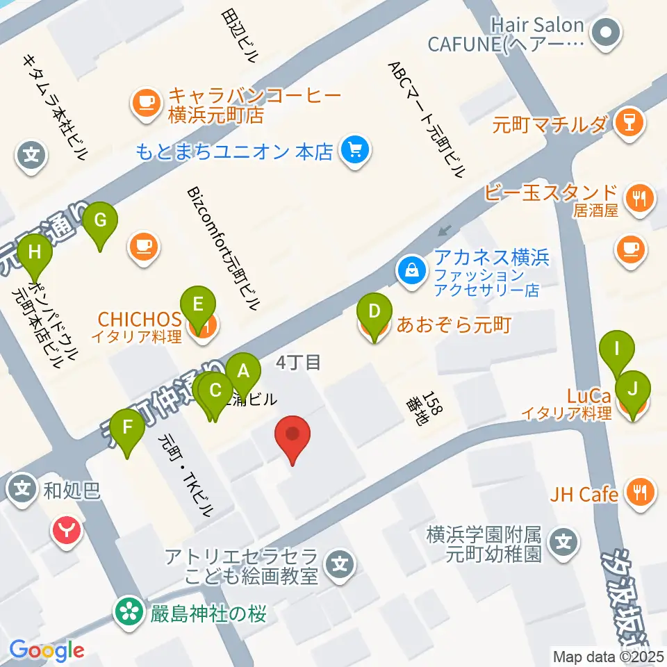Sanae Fun Music周辺のファミレス・ファーストフード一覧地図